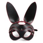 Mr.Fashion Venedik maskeli balo maskesi karnaval karnaval parti oyuncak sevimli tavşan kulakları cosplay maskesi Cosplay tavşan kız maskesi, Siyah, Tek Beden