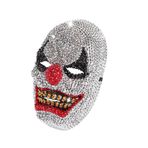 Mr.Fashion Yapay Elmas Cadılar Bayramı Maskesi, Kristal Kafatası ve Kedi Tasarımı Noel için Maskeli Balo Maskesi, Karnaval Partisi (Elmas Kafatası-2)