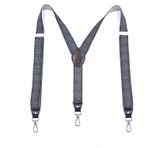Mr.Fashion Yetişkin erkek üçlü klipsli toka jartiyer unisex elastik elastik pantolon jartiyer her gün herhangi bir kıyafetle uyumludur (Kaju fıstığı), Kaju Fıstığı, One Size