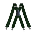 Mr.Fashion Yetişkin erkekler elastik elastik elbise pantolon jartiyer erkekler sling sling şort kargo pantolon kot jartiyer, Koyu Yeşil, Tek Beden
