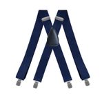 Mr.Fashion Yetişkin erkekler elastik elastik elbise pantolon jartiyer erkekler sling sling şort kargo pantolon kot jartiyer, Lacivert, Tek Beden