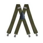 Mr.Fashion Yetişkin erkekler elastik elastik elbise pantolon jartiyer erkekler sling sling şort kargo pantolon kot jartiyer, Ordu Yeşili, Tek Beden