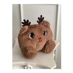 MR.Frenks Çocuk Sevimli Geyik Oyun&Uyku Arkadaşı Peluş Yastık Kahverengi 25 cm