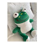 MR.Frenks Çocuk Sevimli Kurbağa Oyun&Uyku Arkadaşı Peluş Yastık Yeşil 40 cm