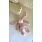 MR.Frenks Çocuk Sevimli Tavşan Uyku&Oyun Arkadaşı Peluş Yastık Pudra Pembe 45 cm