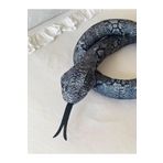 MR.Frenks Çocuk Sevimli Yılan Oyun Arkadaşı Peluş Yastık Gri 120 cm