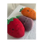 MR.Frenks Renkli Sevimli 3'lü Takım Meyve&Sebze Peluş Yastık Renkli 25 cm