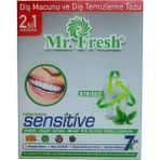 Mr.Fresh Bitki Özlü Diş Macunu ve Diş Temizleme Tozu 2'si 1 Arada Ağız Bakım Seti