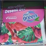 Mr Green 2x3'lü Desenli Mikrofiber Temizlik Bezi