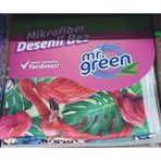 Mr Green Desenli Mikrofiber Temizlik Bezi 3'lü