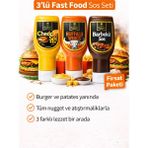 Mr Gurme Fast Food Sos Seti 3’lü (Cheddar + Buffalo + Barbekü) - 1530 gr
