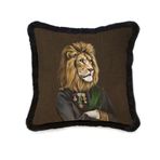 Mr. Lion Kadife Yastık/Kırlent (Dolgu Boncuk Elyaf Uluslararası yıkama ve solmama sertifikası)