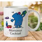 Mr Men Monsieur Cocktail Baskılı Kupa