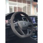 M&R Otokilif Aksesuar Seat Ibiza Uyumlu Alcantara Dikmeli Oto Direksiyon Kılıfı