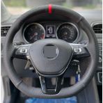 M&R Otokilif Aksesuar Volkswagen Jetta Dikmeli Nokta Karbon Kırmızı Yüzük Çift Desen Kombin Deri Direksiyon Kılıfı