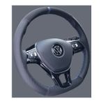 M&R Otokilif Aksesuar Volkswagen_jetta_araca_özel_mavi_yüzüklü_alcantara-Noktalı_deri__direksiyon_kaplama