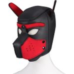 Mr. Owl Cosplay Bondage Dog Mask Hood Köpek Maskesi Nefes Alabilir Çıkarılabilir Ağızlık Başlığı