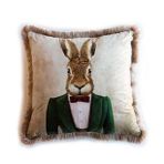 Mr. Rabbit Kadife Yastık/Kırlent (Dolgu Boncuk Elyaf Uluslararası yıkama ve solmama sertifikası)