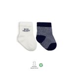 MR RZN STORE Bistyle Big Heart Penye Soket Çorap 2'Li BS10117 Lacivert
