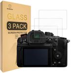 Mr.Shield [3-Paket] Panasonic GH6/GX9/GX85 için Ekran Koruyucu [Temperli Cam] [9H Sertlikli Japonya Camı] Ekran Koruyucu
