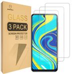 Mr.Shield [3'lü Paket] Xiaomi Redmi Note 9 Pro [Temperli Cam] [9H Sertlikte Japon Camı] için Tasarlanmıştır Ömür Boyu Yedek Ekran Koruyucu