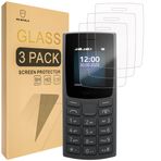 Mr.Shield Nokia 105 4G [Uluslararası Sürüm] [Temperli Cam] [3'lü PAKET] [9H Sertlikli Japonya Camı] ile uyumlu Ekran Koruyucu