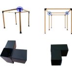 Mrc 10X10CM Çift Funktion Pergola Montaj Aparatı 90° Demir Bağlantı Çardak Çadır Gölgelik Tente Branda Bahçe Ev Teras Kamelya Braket Kiti