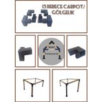 Mrc Ahşap Carport Pergole 15 derece eğimli Pergola Demir Bağlantı Braket Kiti Bahçe Ev Çadır