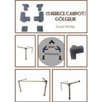 Mrc Ev teras kapı gölgelik 15 derece eğimli Duvar Montaj Aparatı Seti Çardak Pergola Demir Bağlantı Braket Kiti Bahçe Çadır