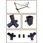 Mrc Hamak Salıncak Montaj Aparatı Seti Demir Bağlantı 8x8 cm Braket Hamak Ayağı Ayak Pergola Çardak Çadır Ahşap Bahçe Park Salıncak Metal Kiti