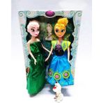 Mrç Karlar Ülkesi Frozen Iki Elsa Anna ve Olaf Büyük Et Bebek + Hediye