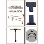 Mrc Takmatik Ahşap Bahçe Duvar Çiti Ek Montaj Aparatı Seti Demir Bağlantı Braket Pergole Pergola Çiçeklik