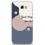 MRCİLETİSİM Kılıf HD Baskılı Kılıf Good Things Take Time Samsung Galaxy A7 2017 / A720 ile uyumlu