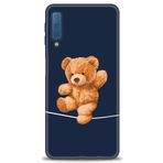 MRCİLETİSİM Kılıf HD Baskılı Kılıf İpteki Teddy Samsung Galaxy A7 2018 ile uyumlu