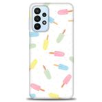 MRCİLETİSİM Kılıf HD Baskılı Kılıf Renkli Dondurmalar Samsung Galaxy A23 4G ile uyumlu