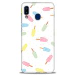 MRCİLETİSİM Kılıf HD Baskılı Kılıf Renkli Dondurmalar Samsung Galaxy A30 ile uyumlu