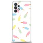MRCİLETİSİM Kılıf HD Baskılı Kılıf Renkli Dondurmalar Samsung Galaxy A32 ile uyumlu