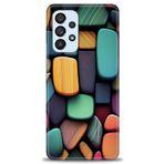 MRCİLETİSİM Kılıf HD Baskılı Kılıf Renkli Taşlar Samsung Galaxy A53 5G ile uyumlu