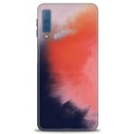 MRCİLETİSİM Kılıf HD Baskılı Kılıf Sisli Turuncu Samsung Galaxy A7 2018 ile uyumlu