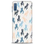 MRCİLETİSİM Kılıf HD Baskılı Kılıf Tavşan Kulağı Samsung Galaxy A7 2018 ile uyumlu