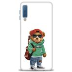 MRCİLETİSİM Kılıf HD Baskılı Kılıf Teddy Bear Samsung Galaxy A7 2018 ile uyumlu