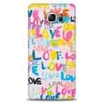 MRCİLETİSİM (mrc-15315) Tam Ekran Koruyucu Kılıf HD Baskılı Kılıf Love Love Samsung Galaxy Note 5 ile uyumlu