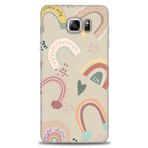 MRCİLETİSİM (mrc-15317) Tam Ekran Koruyucu Kılıf HD Baskılı Kılıf Kahve Gökkuşağı Samsung Galaxy Note 5 ile uyumlu