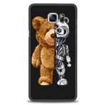 MRCİLETİSİM (mrc-15338) Tam Ekran Koruyucu Kılıf HD Baskılı Kılıf Ayı ve İskeleti Samsung Galaxy Note 5 ile uyumlu