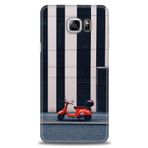 MRCİLETİSİM (mrc-15346) Tam Ekran Koruyucu Kılıf HD Baskılı Kılıf Kırmızı Motor Samsung Galaxy Note 5 ile uyumlu