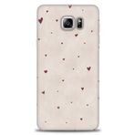 MRCİLETİSİM (mrc-15370) Tam Ekran Koruyucu Kılıf HD Baskılı Kılıf Kahve Kalpler Samsung Galaxy Note 5 ile uyumlu