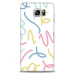 MRCİLETİSİM (mrc-15390) Tam Ekran Koruyucu Kılıf HD Baskılı Kılıf Renkli Çizgiler Samsung Galaxy Note 5 ile uyumlu