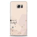 MRCİLETİSİM (mrc-15391) Tam Ekran Koruyucu Kılıf HD Baskılı Kılıf Greateful Samsung Galaxy Note 5 ile uyumlu