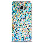 MRCİLETİSİM (mrc-15393) Tam Ekran Koruyucu Kılıf HD Baskılı Kılıf Renkli Benekler Samsung Galaxy Note 5 ile uyumlu