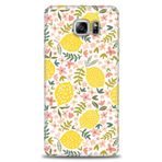 MRCİLETİSİM (mrc-15399) Tam Ekran Koruyucu Kılıf HD Baskılı Kılıf Limon ve Çiçekler Samsung Galaxy Note 5 ile uyumlu